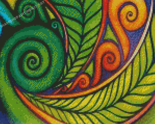 Koru Plant Art Diamond Paintings