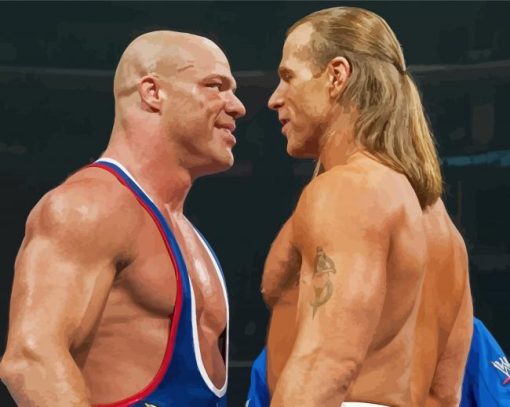 Kurt Angle VS Shawn Michaels Diamond Paintings