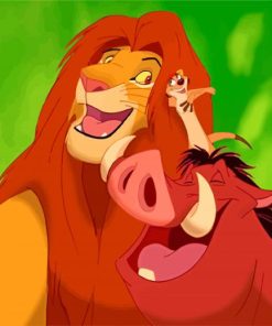 Lion King Timon And Pumbaa Diamond Paintings