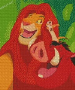 Lion King Timon And Pumbaa Diamond Paintings