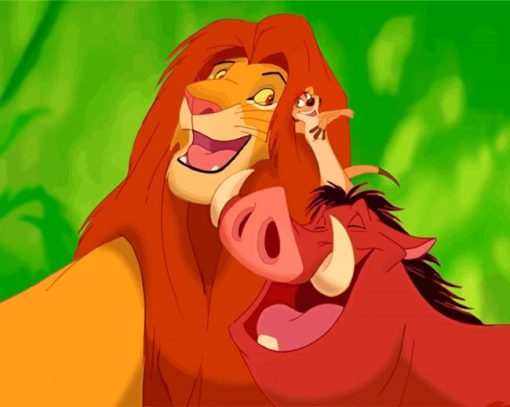 Lion King Timon And Pumbaa Diamond Paintings