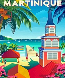 Martinique Poster Diamond Paintings