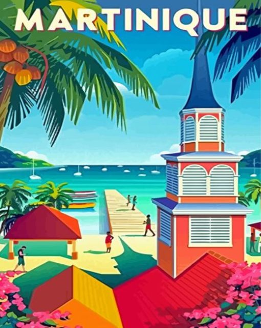 Martinique Poster Diamond Paintings