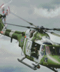 Military Lynx Helicopter Diamond Paintings