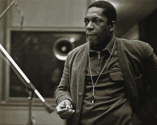 Monochrome John Coltrane Diamond Paintings