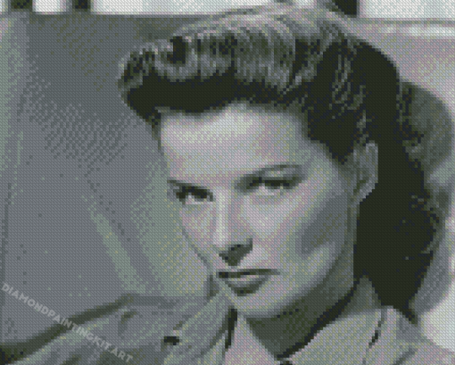 Monochrome Katharine Hepburn Diamond Paintings