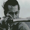 Monochrome Mifune Diamond Paintings