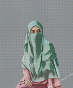 Muslim Girl Art Diamond Paintings