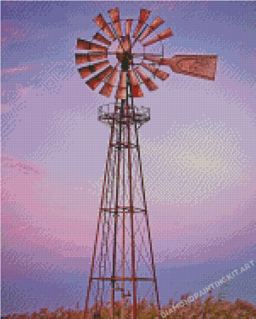 Old Windpump Diamond Paintings