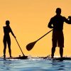 Paddle Boarding Silhouette Diamond Paintings