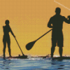 Paddle Boarding Silhouette Diamond Paintings