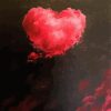 Pink Heart Cloud Diamond Paintings