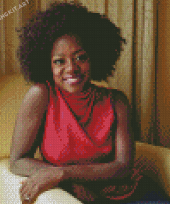 Pink Viola Davis Diamond Paintings