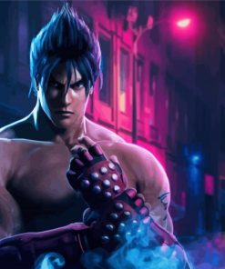 Powerful Jin Kazama Diamond Paintings