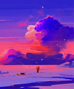 Purple Cloud Diamond Paintings