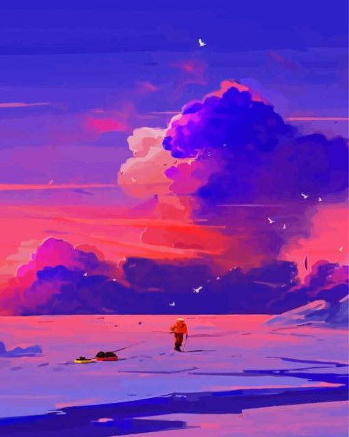 Purple Cloud Diamond Paintings