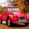 Red Citroen 2cv Diamond Paintings