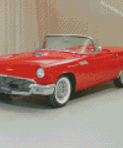 Red 1957 Ford Classic Car Diamond Paintings