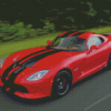 Red Dodge Viper Diamond Paintings