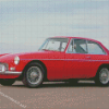 Red Mgb Car Diamond Paintings