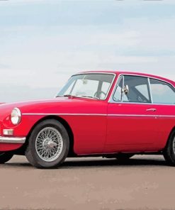 Red Mgb Car Diamond Paintings