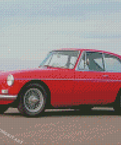 Red Mgb Car Diamond Paintings