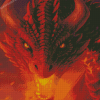 Red Mythical Dragon Diamond Paintings