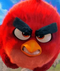 Red Angry Bird Diamond Paintings