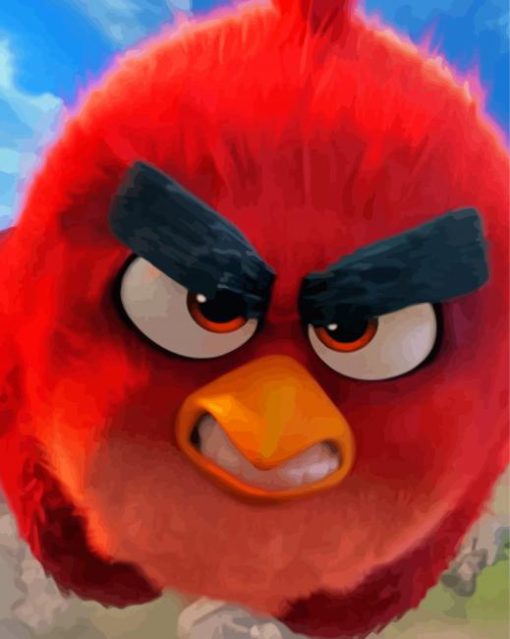 Red Angry Bird Diamond Paintings