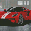 Red Ford GT Diamond Paintings