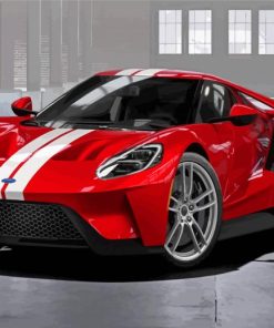 Red Ford GT Diamond Paintings