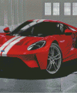 Red Ford GT Diamond Paintings