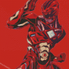 Red Ranger Illustration Diamond Paintings