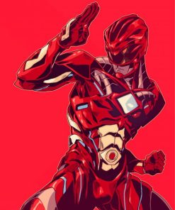 Red Ranger Illustration Diamond Paintings