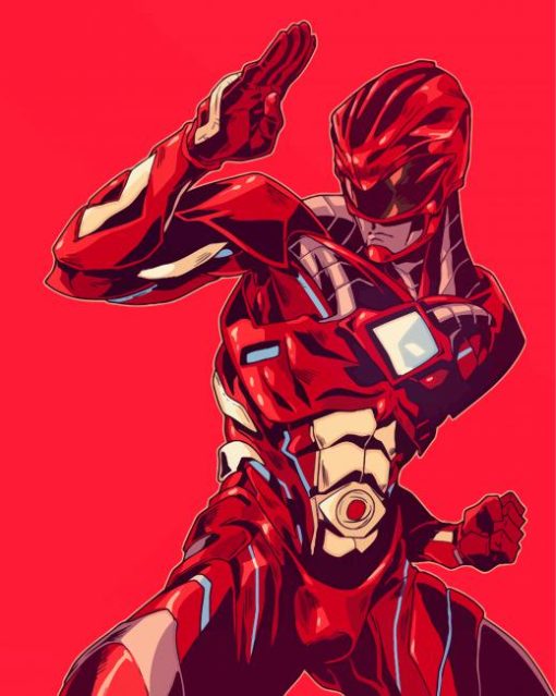 Red Ranger Illustration Diamond Paintings