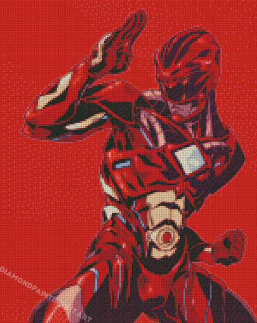 Red Ranger Illustration Diamond Paintings