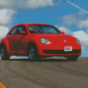 Red VW Beetle Diamond Paintings