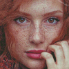 Redhead With Freckles Diamond Paintings