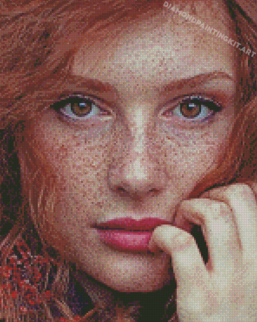 Redhead With Freckles Diamond Paintings