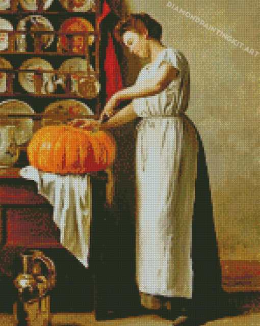 Retro Housemaid Diamond Paintings