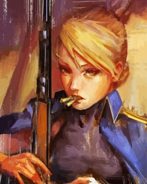 Riza Hawkeye Art Diamond Paintings