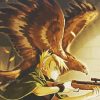 Riza Hawkeye With Bird Art Diamond Paintings