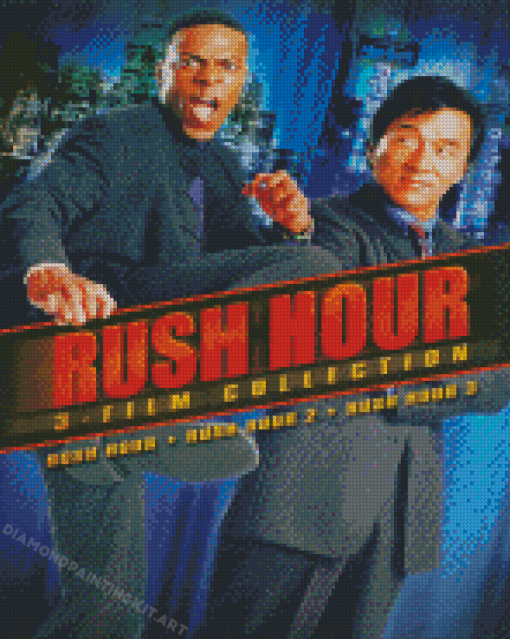 Rush Hour Movie Poster Diamond Paintings