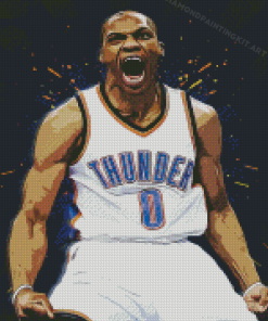 Russell Westbrook Illustration Diamond Paintings