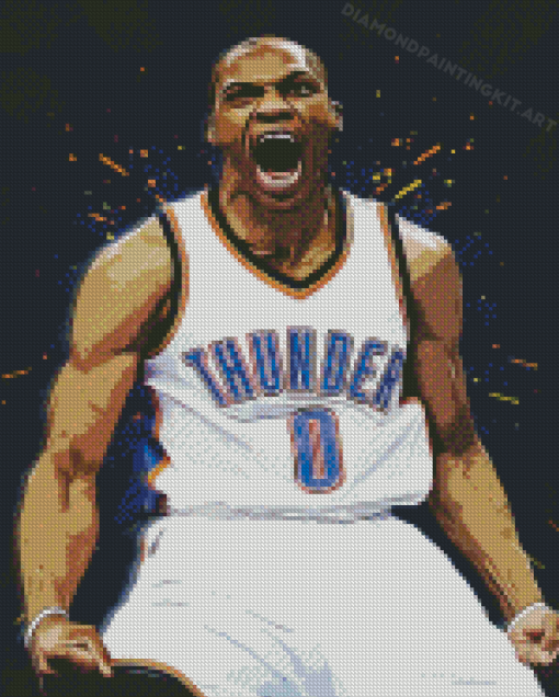 Russell Westbrook Illustration Diamond Paintings