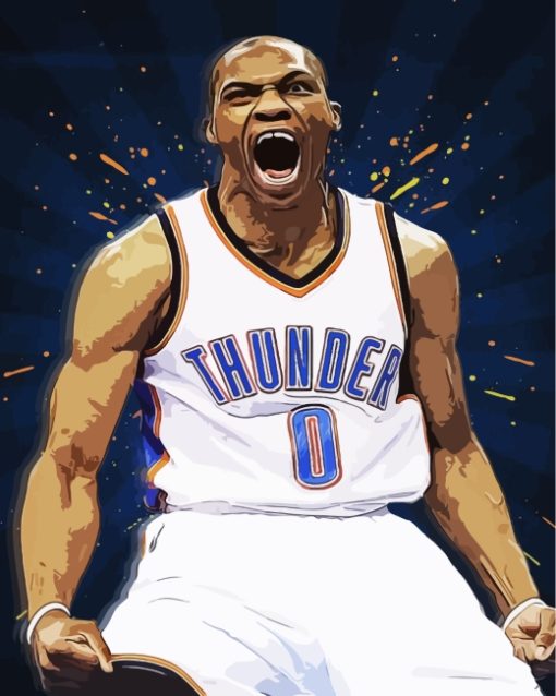 Russell Westbrook Illustration Diamond Paintings