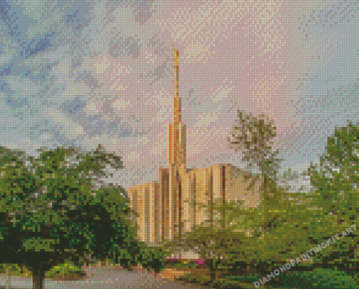 Seattle Temple Building Diamond Paintings