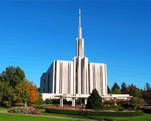 Seattle Temple United States Diamond Paintings