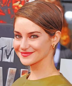 Shailene Woodley With Short Hair Diamond Paintings