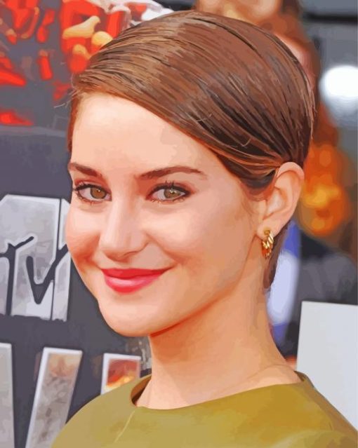 Shailene Woodley With Short Hair Diamond Paintings